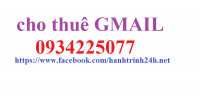 Cho thuê tài khoản Gmail